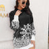 Snowflake Pattern Sweater Dress