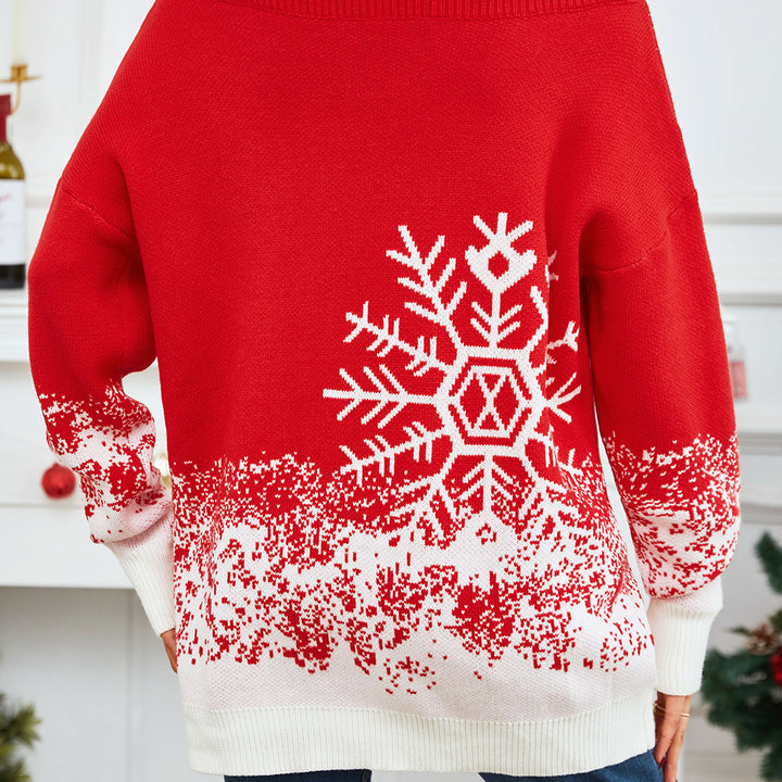 Off-Shoulder Long Sleeve Sweater