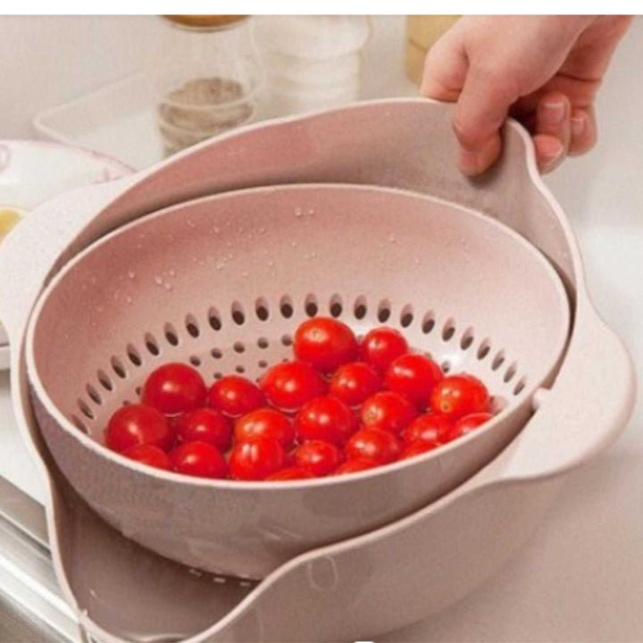 One Piece 360 Angle Drain Basket of Vegetables or Fruits