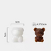 Cute Teddy Bear Silicone Mould Ice Cube Maker