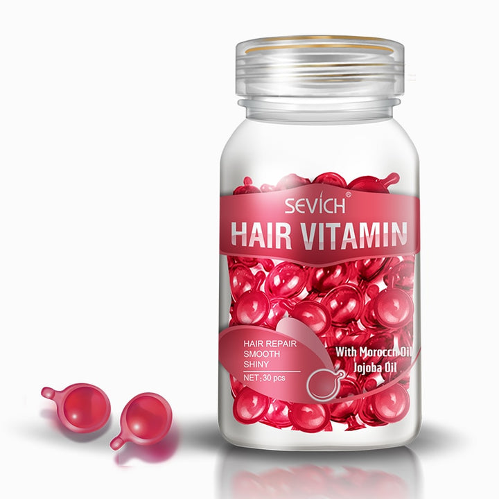 Smooth Silky Hair Vitamin Moroccan Oil Capsule Keratin
