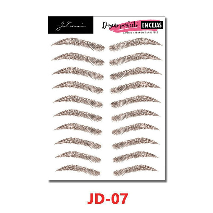 4D Eyebrow Tattoo Sticker Hair-Like False Eyebrows Waterproof Long Lasting Water Transfer Eye Brow Stickers Makeup Cosmetics