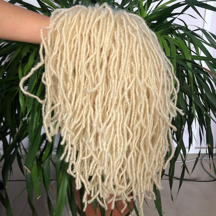10Inches Braided Wigs  Afro Bob Wig Synthetic DreadLock Wigs For Black Woman Short Curly Ends Cosplay Yun Rong Hair