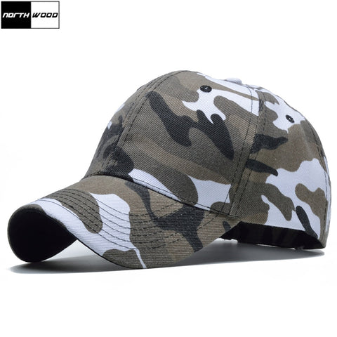 [NORTHWOOD] Snow Camo Baseball Cap Men Tactical Cap Camouflage Snapback Hat For Men High Quality Bone Masculino Dad Hat Trucker