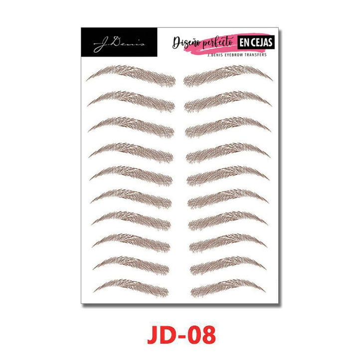 4D Eyebrow Tattoo Sticker Hair-Like False Eyebrows Waterproof Long Lasting Water Transfer Eye Brow Stickers Makeup Cosmetics