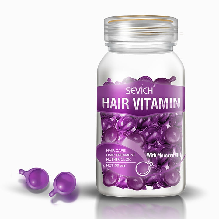 Smooth Silky Hair Vitamin Moroccan Oil Capsule Keratin