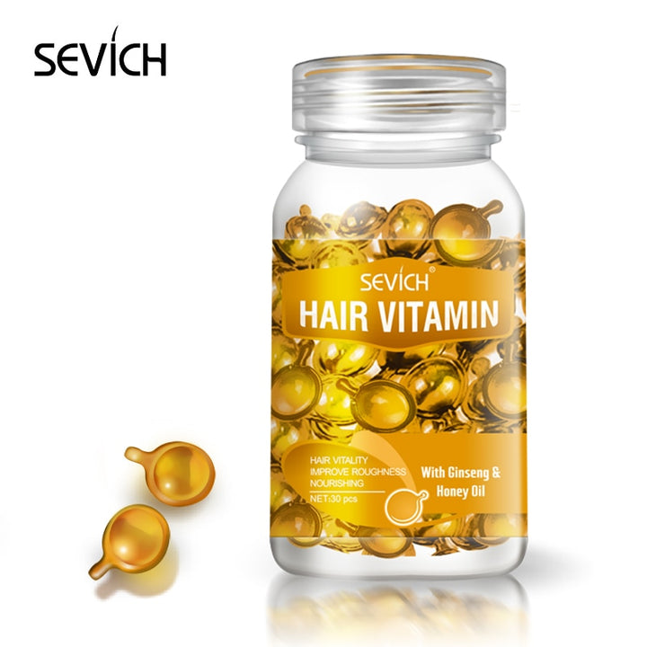 Smooth Silky Hair Vitamin Moroccan Oil Capsule Keratin