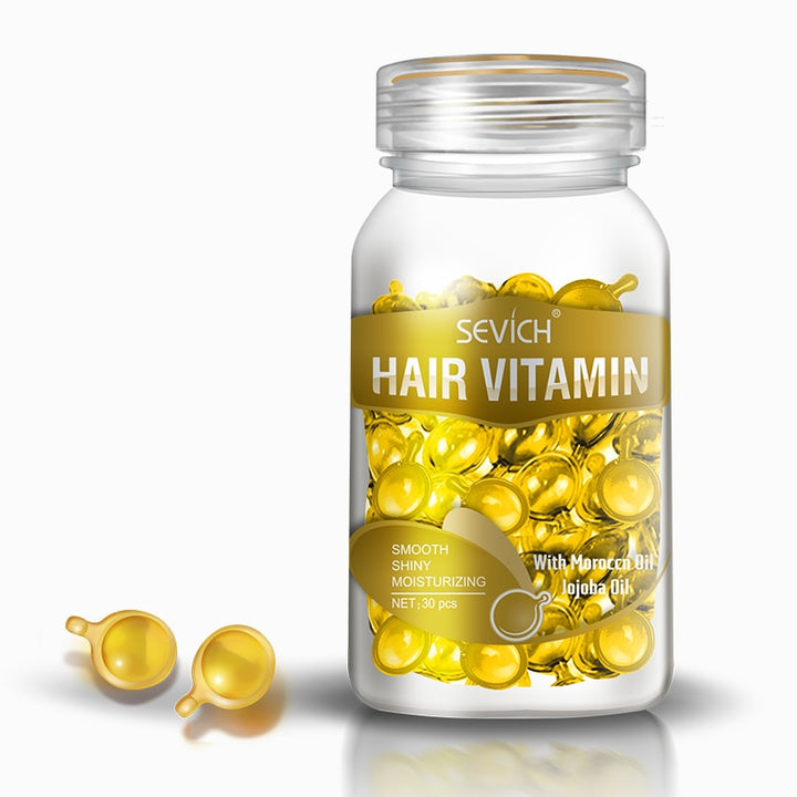Smooth Silky Hair Vitamin Moroccan Oil Capsule Keratin