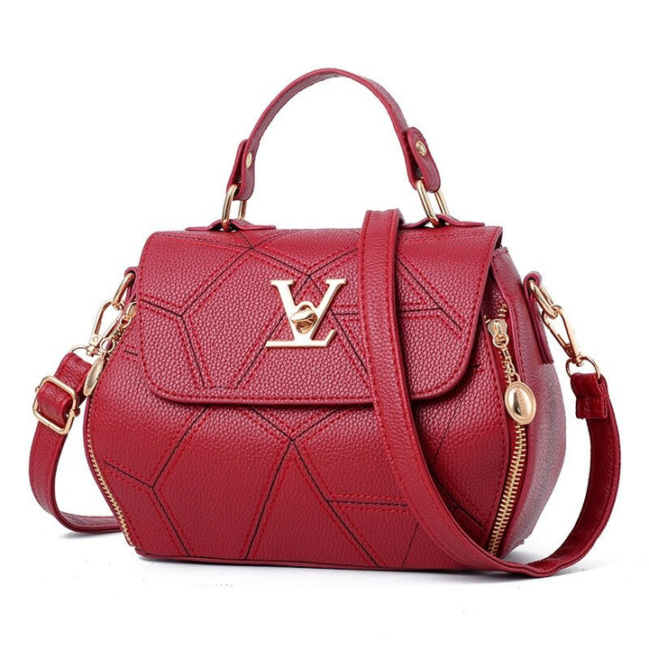 Flap V Brand Womens Bag Luxury Leathe Handbags Shell thread Ladies Clutch Designer Bag Sac A Main Femme Bolsas Women'sTote Purse